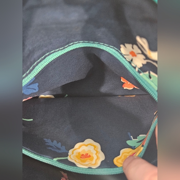 Vera Bradley Women's Quilted Crossbody Adjustable Strap Bag Teal Turquoise Sea - Picture 5 of 8